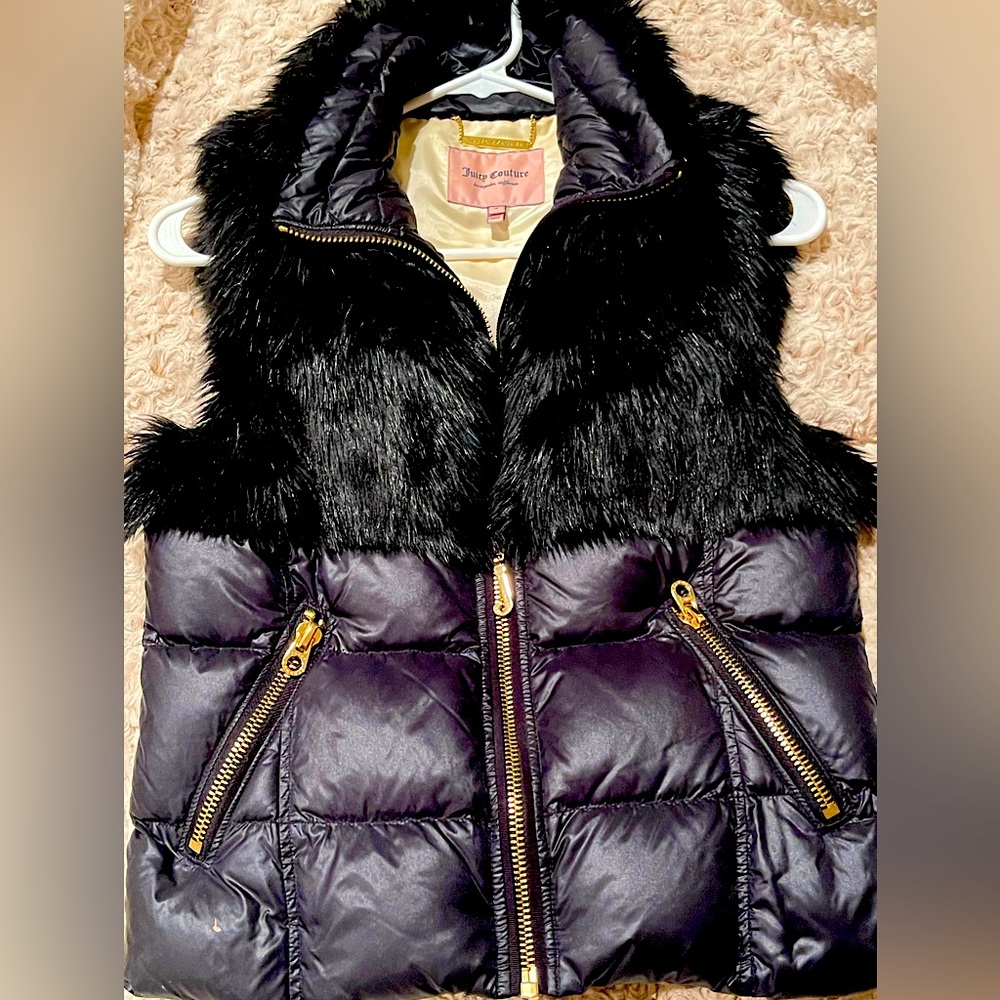 Woman’s Juicy Couture Faux Fur Puffer Vest